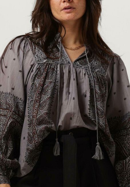 Blaue ANTIK BATIK Blusen HIDA BLOUSE - large