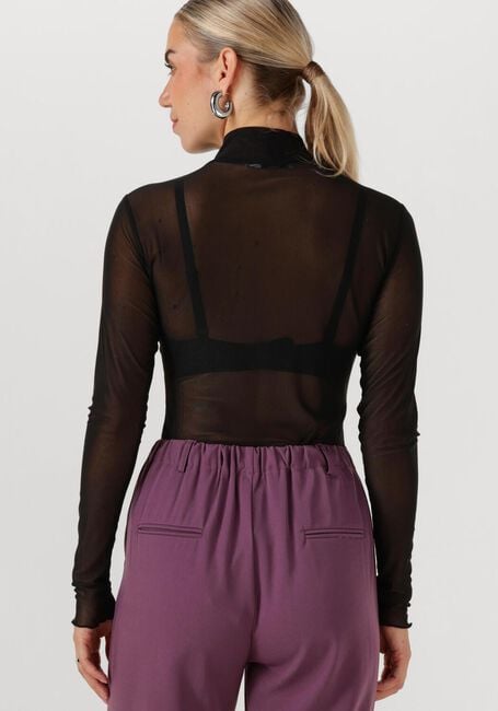 Schwarze CC HEART Top EVE MESH TURTLENECK - large