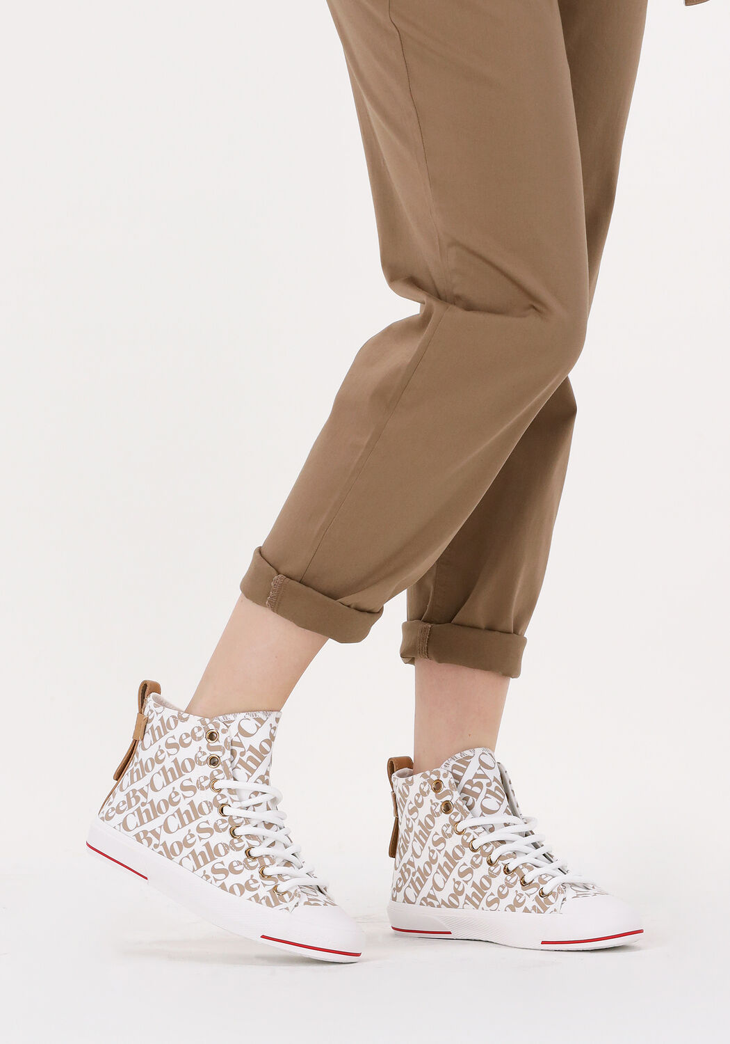 Beige SEE BY CHLO&Eacute; Sneaker High ARYANA - large