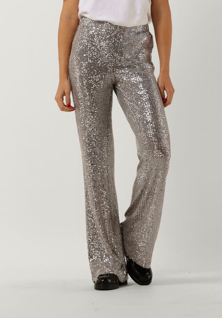 Silberne Y.A.S. Hose YASSTEEL HW FLARED PANTS - large