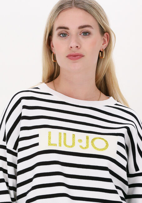 Weiße LIU JO Pullover MAGLIA CHIUSA M/L PORTALOGO - large