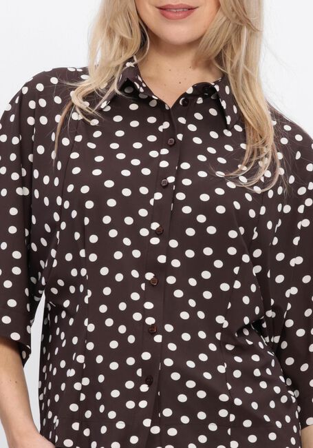Braune STUDIO ANNELOES Blusen Fabienne dot blouse - large
