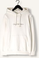 Weiße CALVIN KLEIN Sweatshirt CHENILLE MONOLOGO HOODIE Weiße CALVIN KLEIN Sweatshirt CHENILLE MONOLOGO HOODIE - medium