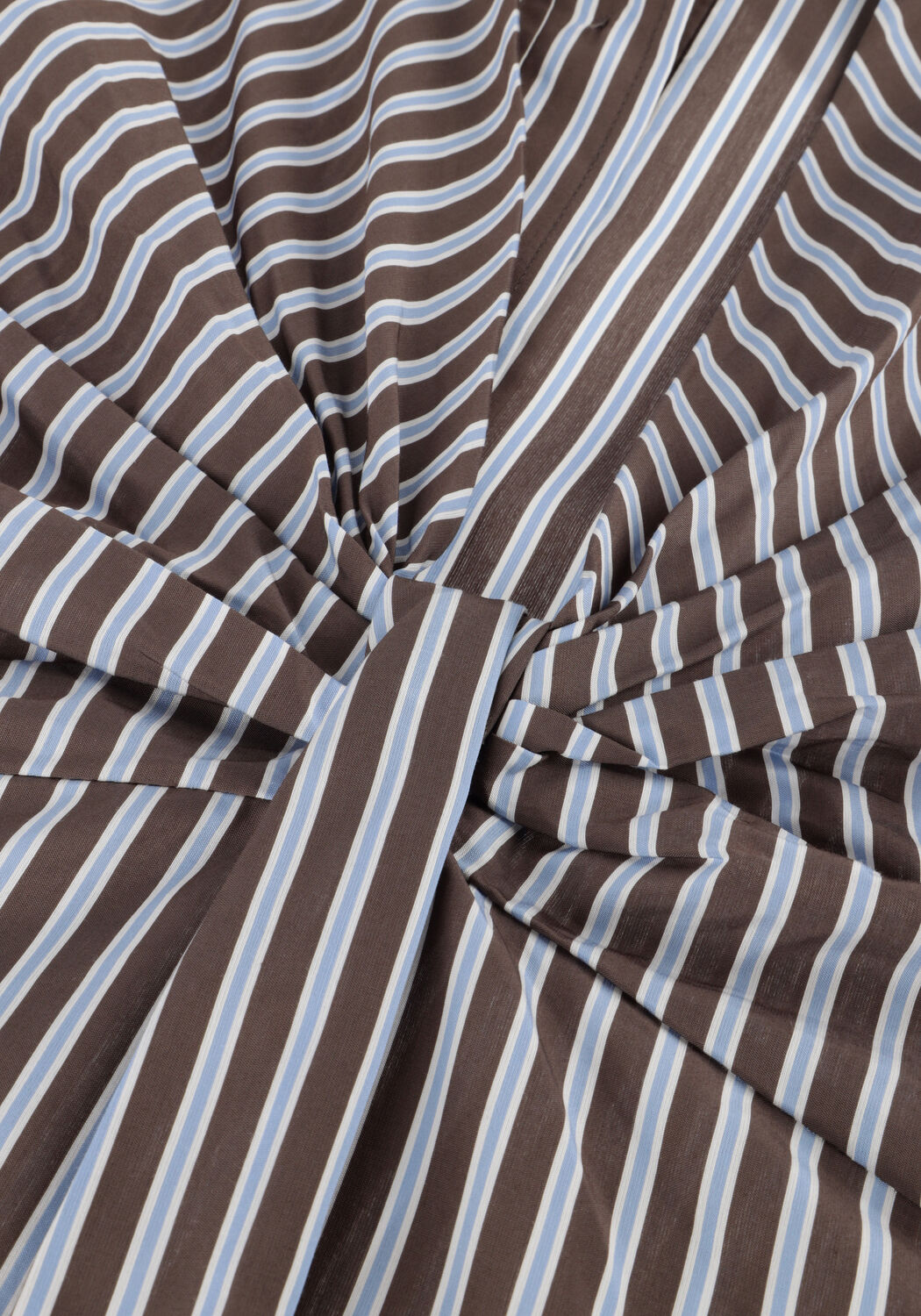 Braune HAUTE L'AMITI&Eacute; Blusen MELVIN STRIPE TWIST BOW SHIRT - large