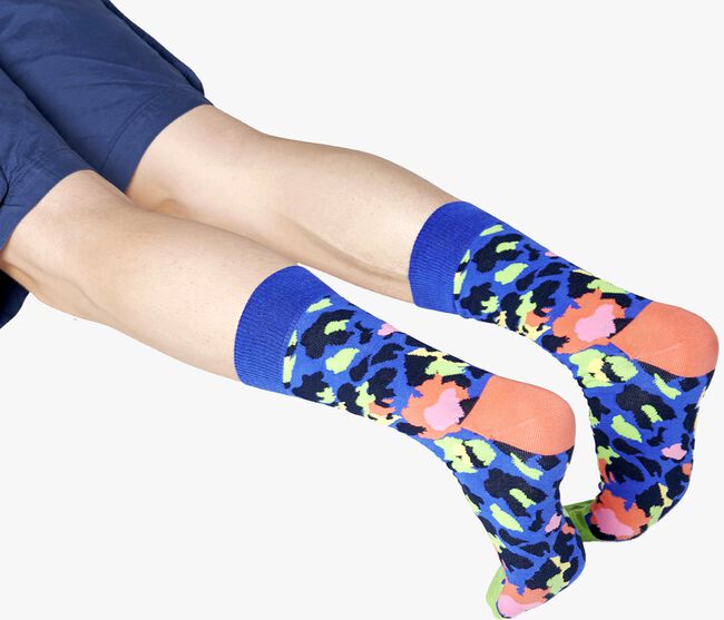 Blaue HAPPY SOCKS Socken LEOPARD - large