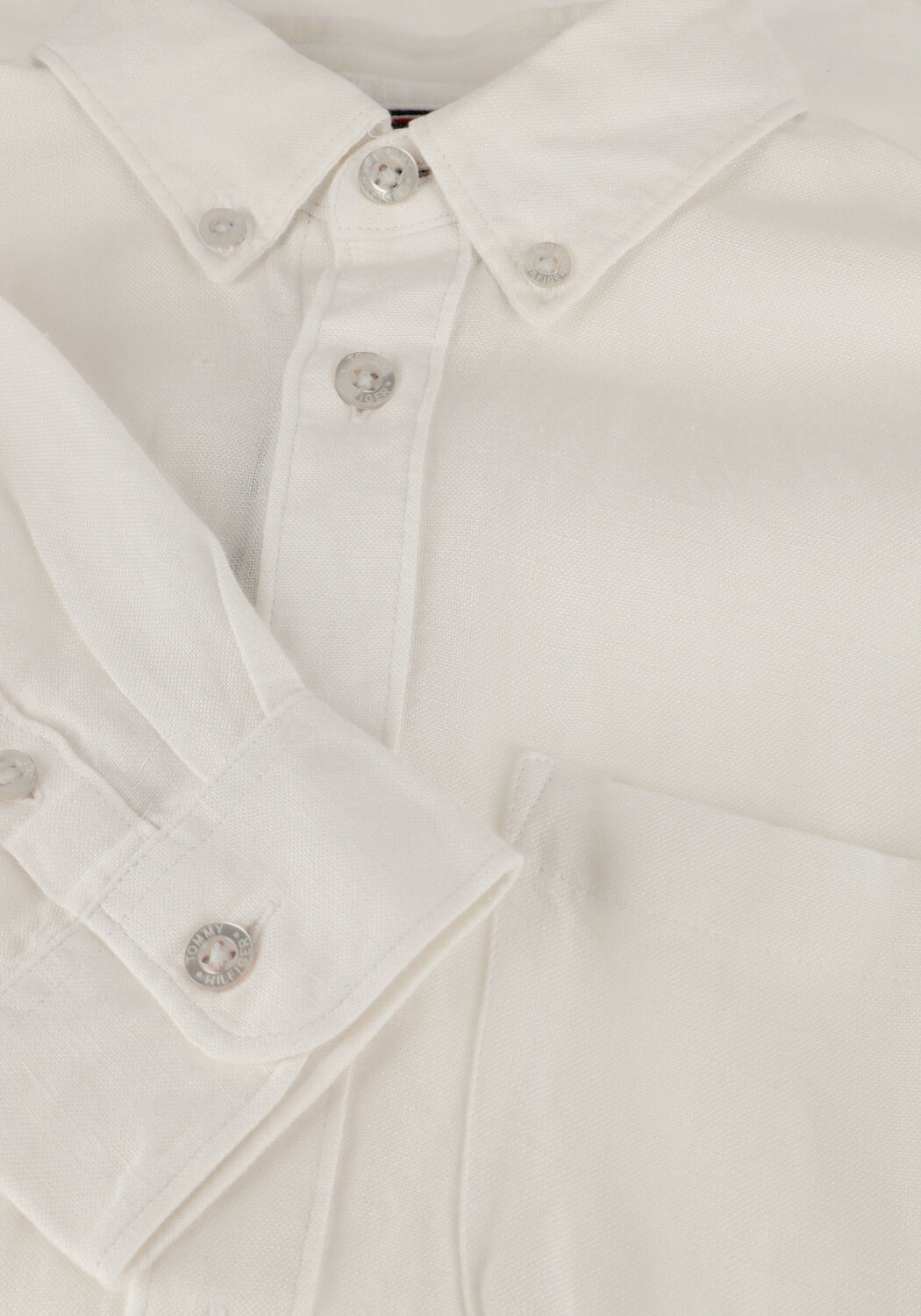 Wei&szlig;e TOMMY HILFIGER Casual-Oberhemd LINEN BLEND RELAXED SHIRT LS - large