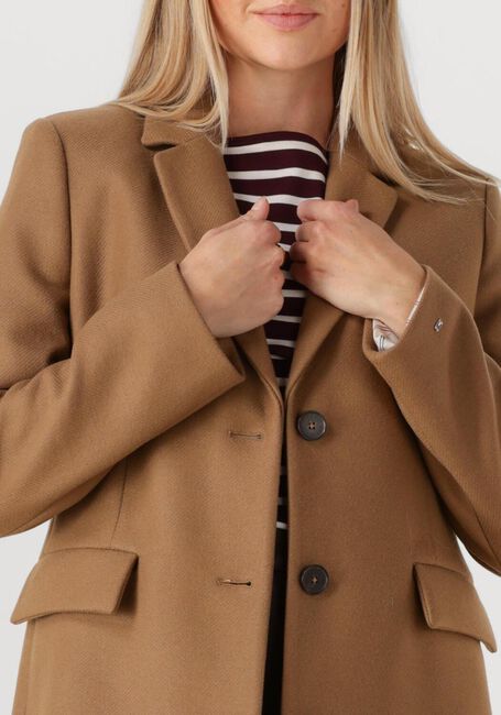 Camelfarbene TOMMY HILFIGER Mäntel CLASSIC SB WOOL REG MAXI COAT - large