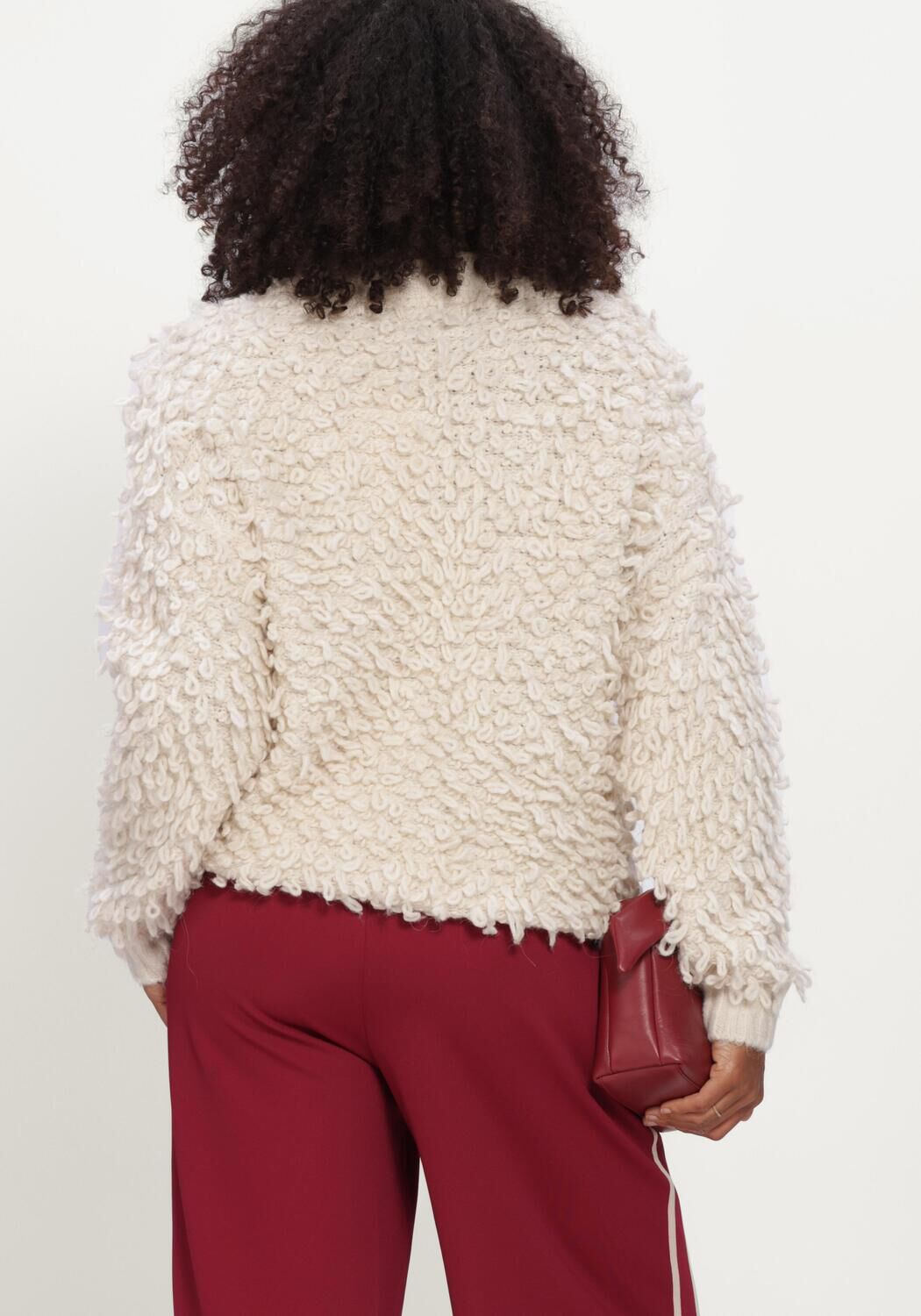 Nicht-gerade weiss POM AMSTERDAM Pullover NAOMI IVORY - large