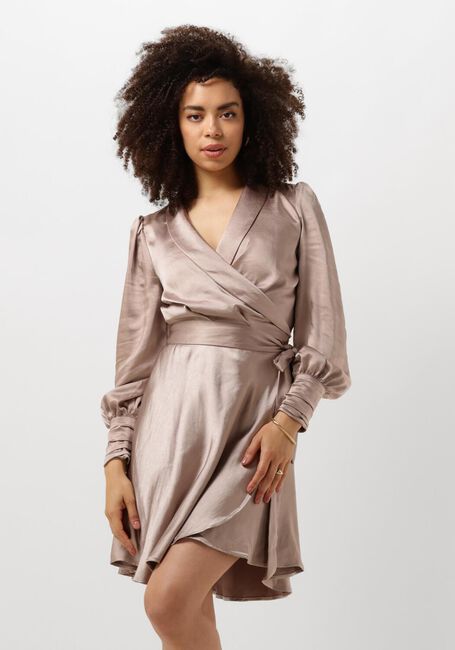 Taupe NOTRE-V Minikleid NV-DORIS SATIN DRESS - large
