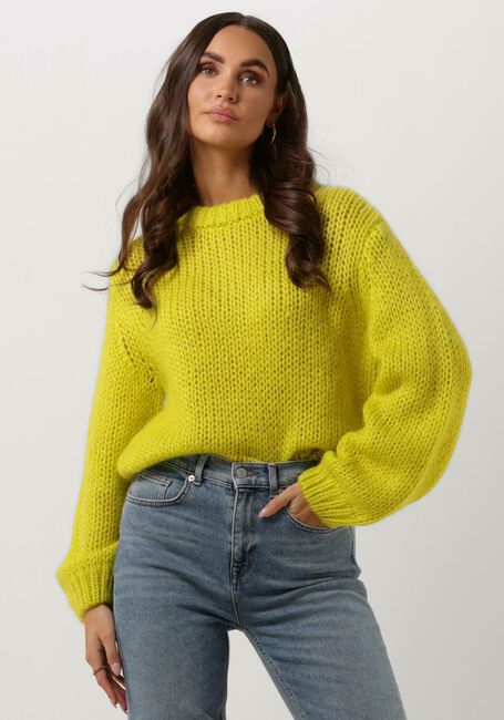 Gelbe SELECTED FEMME Pullover SUANNE LS KNIT O-NECK B - large