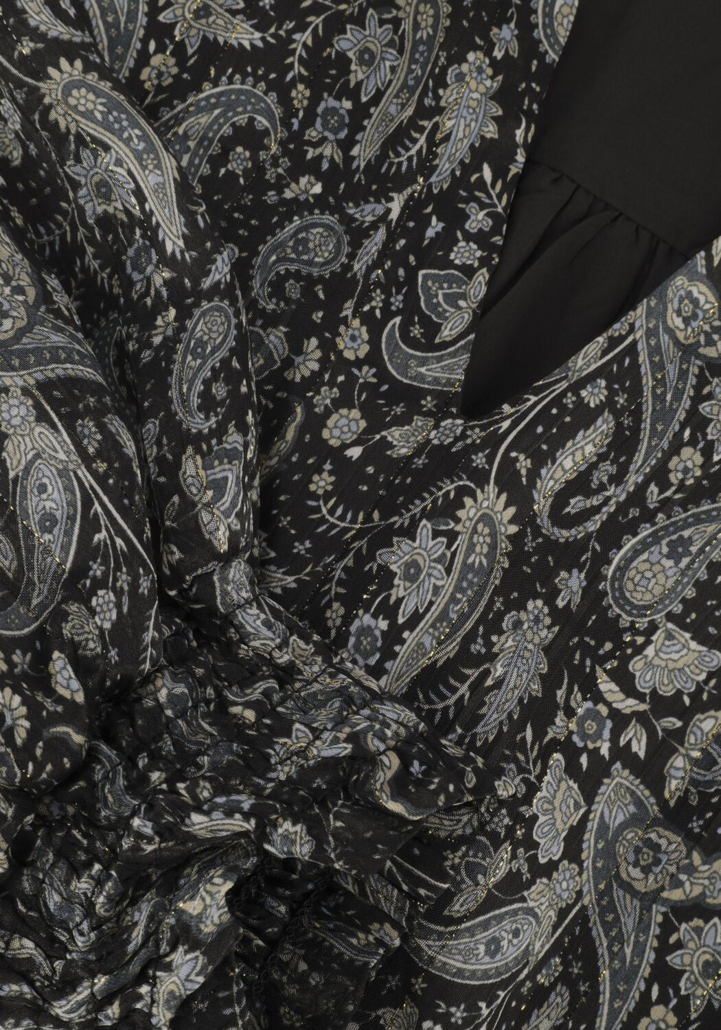 Schwarze NEO NOIR Minikleid PORTO EASY PAISLEY DRESS - large