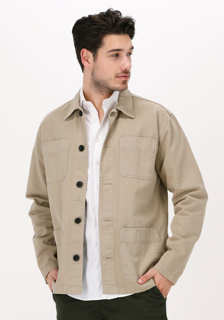 Beige SELECTED HOMME Overshirt SLHLOOSETONY OVERSHIRT LS W - large