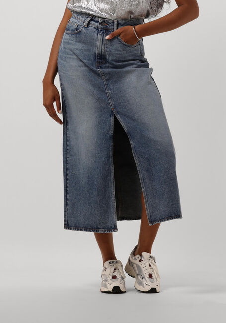 Blaue CO'COUTURE Midirock VIKA SLIT DENIM SKIRT - large