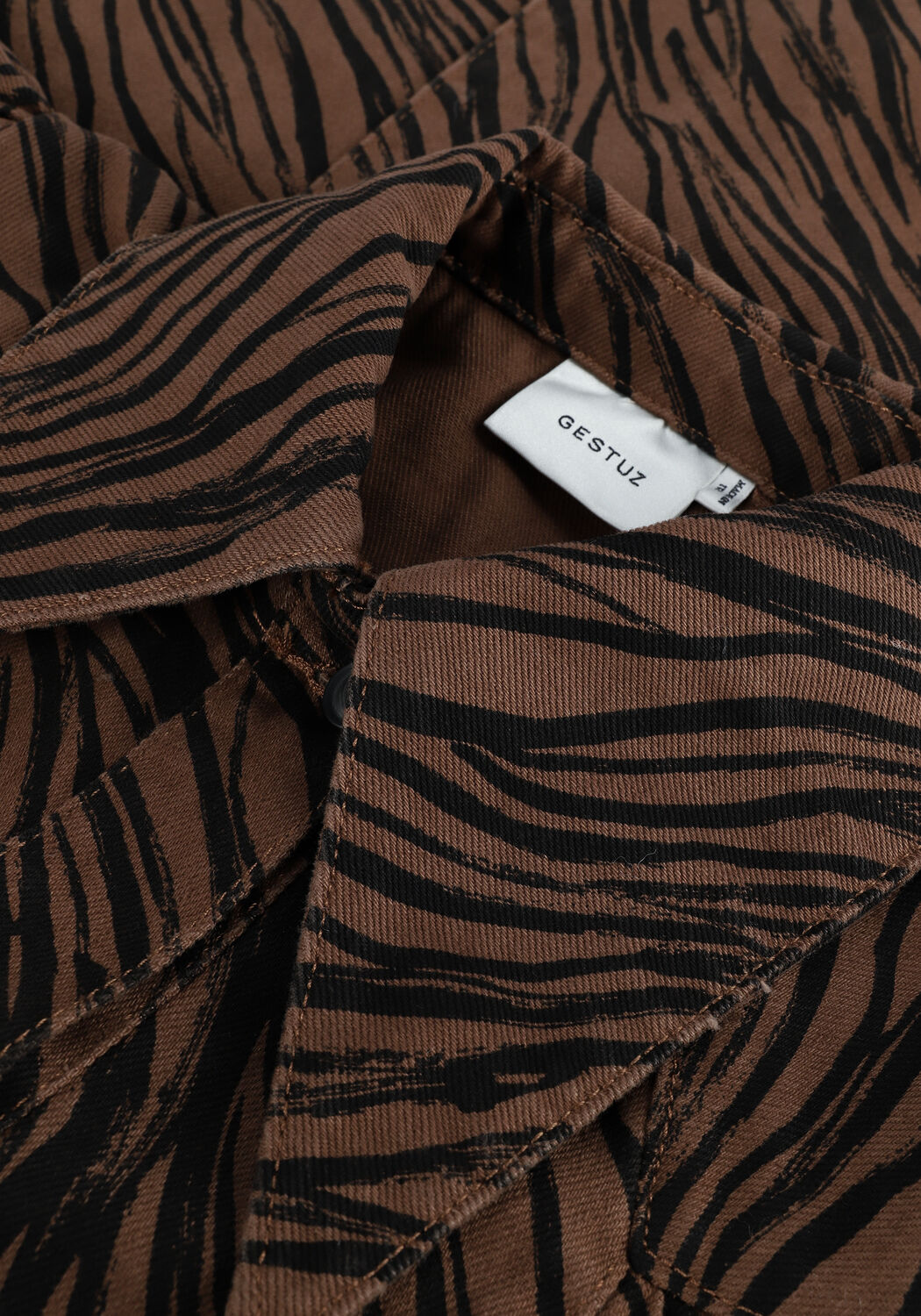 Braune GESTUZ Minikleid ABENA GZ DRESS - large