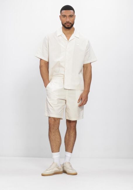Ecru LACOSTE Kurze Hose RELAXED FIT WAFFLE TEXTURE SHORTS - large