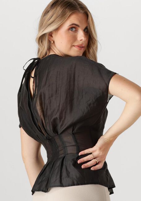 Schwarze SELECTED FEMME Top SLFIRIS SS O-NECK TOP - large