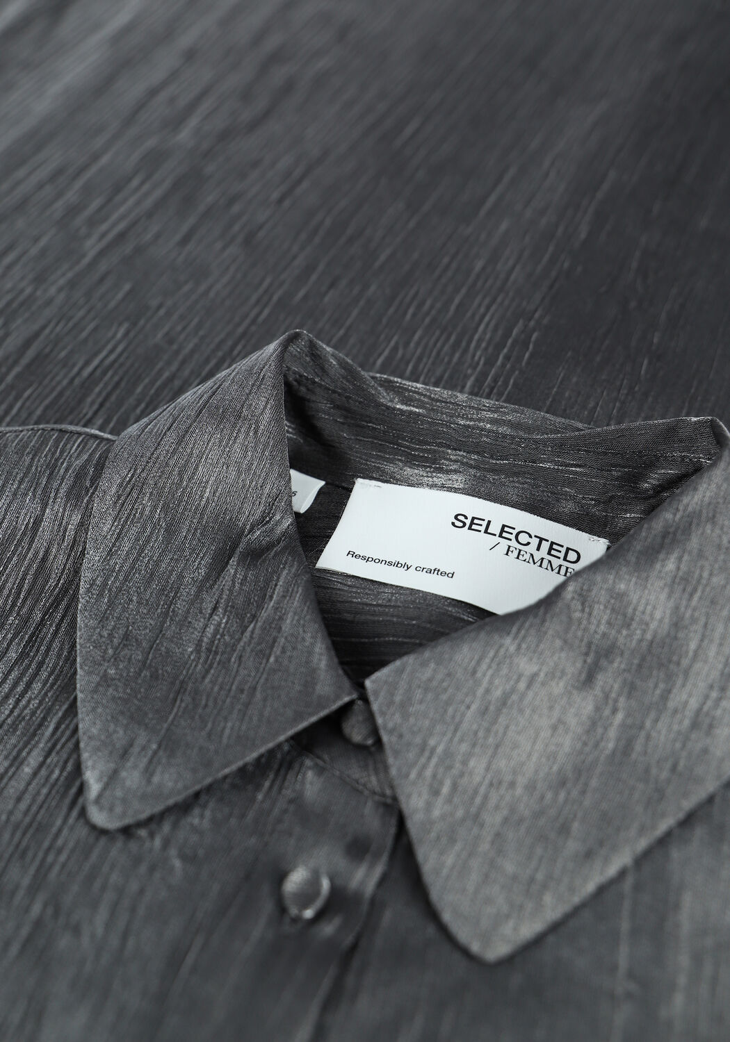 Silberne SELECTED WOMEN Maxikleid SLFELKE-FLORENTA 3/4 ANKLE DRE - large