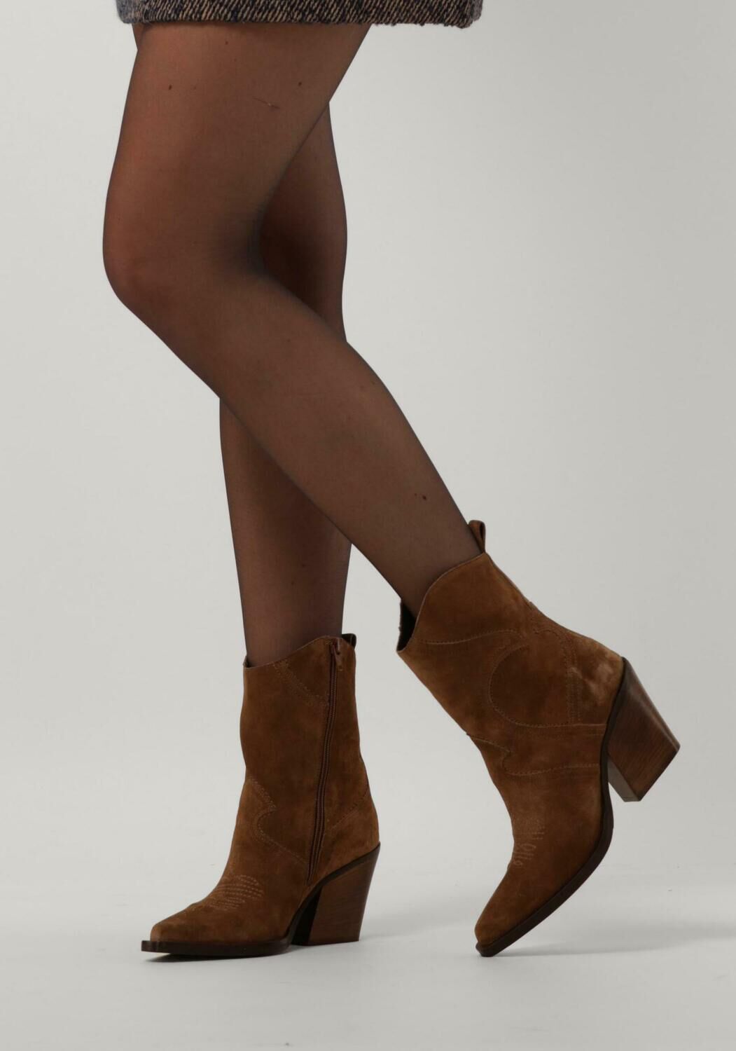 Braune VIA VAI Cowboystiefel GIOIA FADE - large