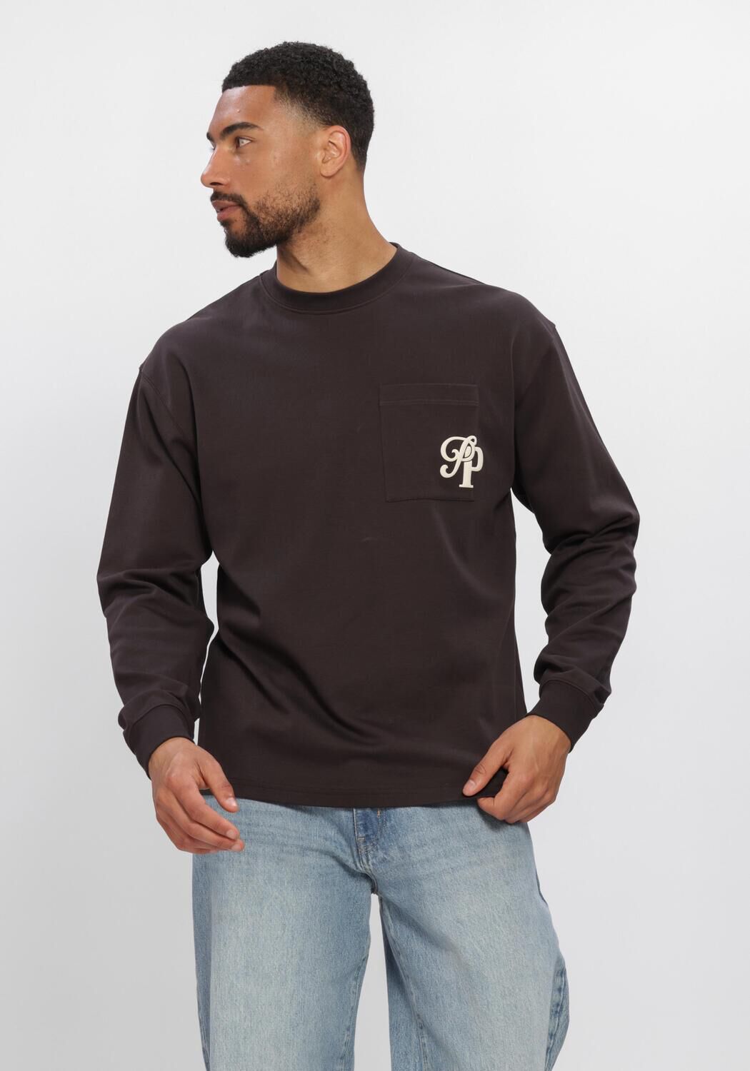 Braune PURE PATH T-shirt INITITIALS POCKET - large
