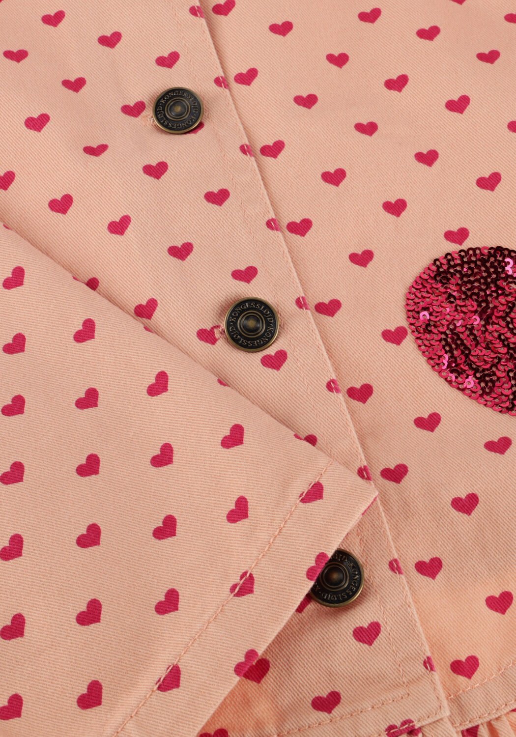 Hell-Pink KONGES SLOJD Blusen NOLA SEQUIN SHIRT JACKET GOTS - large