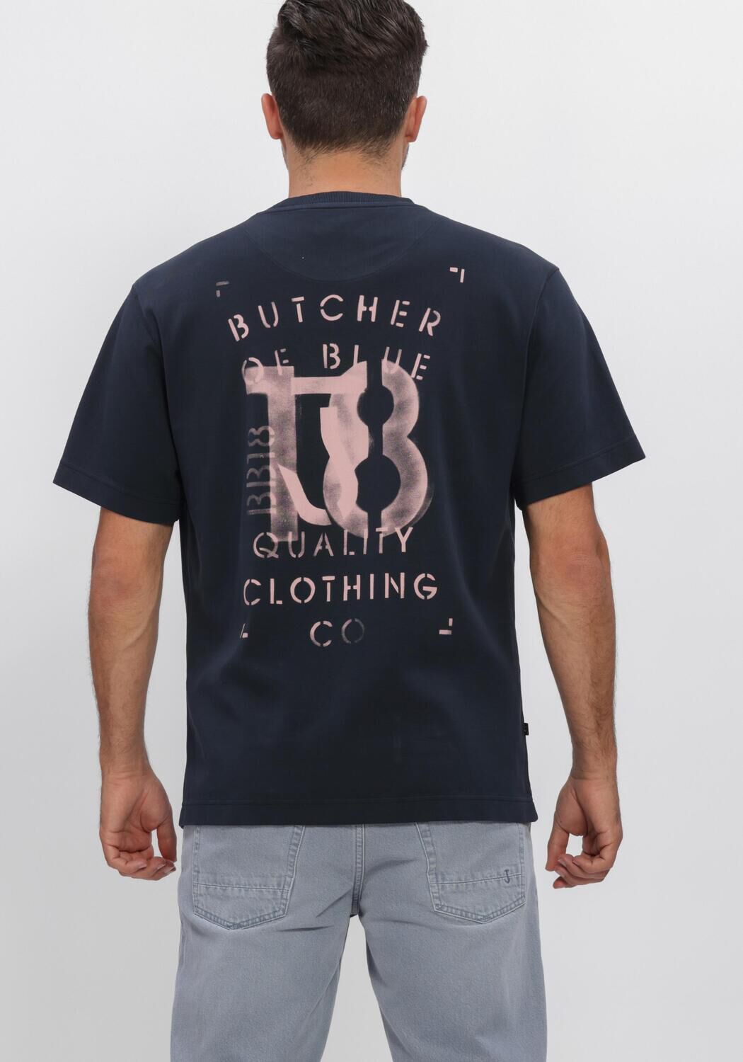 Dunkelblau BUTCHER OF BLUE T-shirt MERCER LAYER LOOSE TEE - large