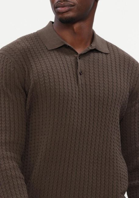 Braune MATINIQUE Polo-Shirt MAPOLO LONG BB - large