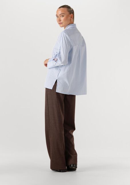 Hellblau NEO NOIR Blusen SELINI MULTI STRIPE SHIRT - large
