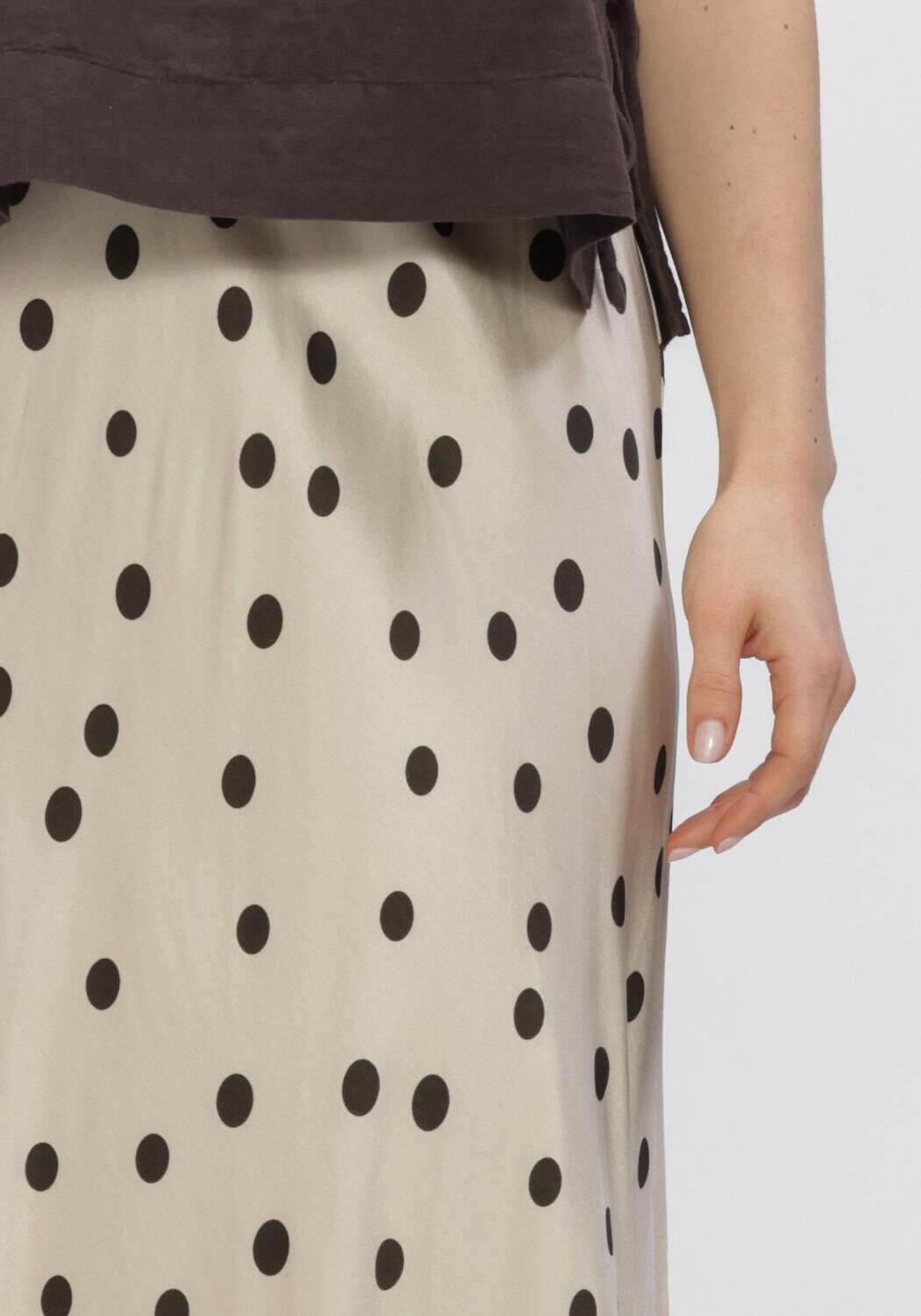 Sand MSCH COPENHAGEN Midirock MSCHCLARETTE IRIDA SKIRT AOP - large