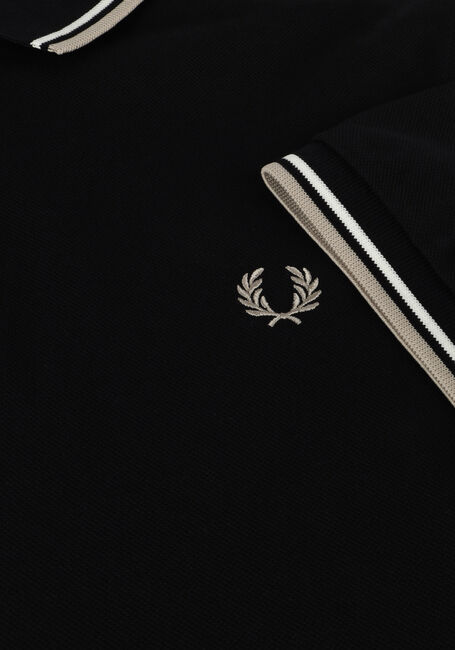 Schwarze FRED PERRY Polo-Shirt THE TWIN TIPPED FRED PERRY SHIRT - large