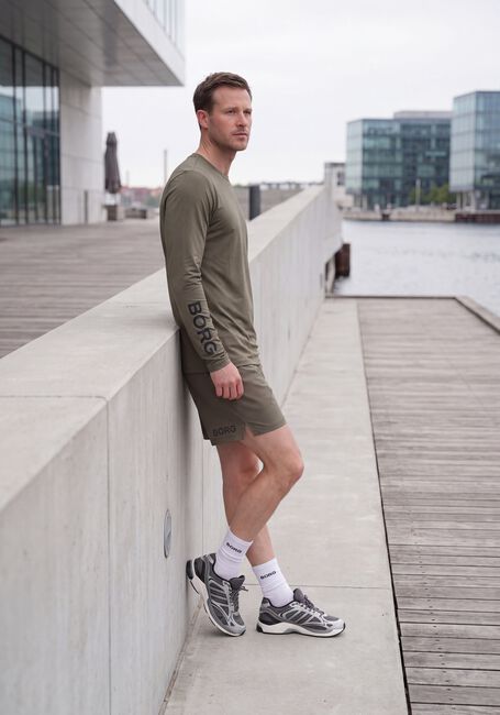 Khaki BJORN BORG Kurze Hose BORG 6 SHORTS - large