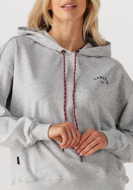 Hellgrau HAUTE L'AMITIÉ Sweatshirt MINI CURVE HOODIE SWEAT - large