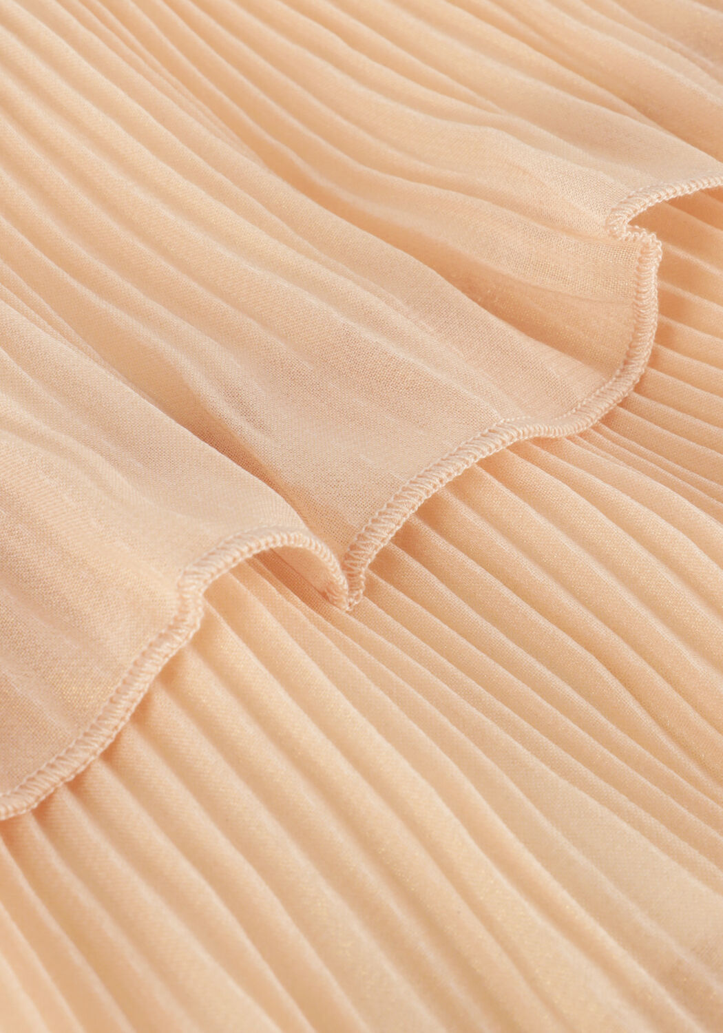 Goldfarbene NONO Minirock NIKA GIRLS LAYERED PLISSE SKIRT LIGHT GOLD - large