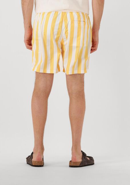 Gelbe SCOTCH & SODA Badehosen STRIPED MID-LENGTH SWIMSHORT - large