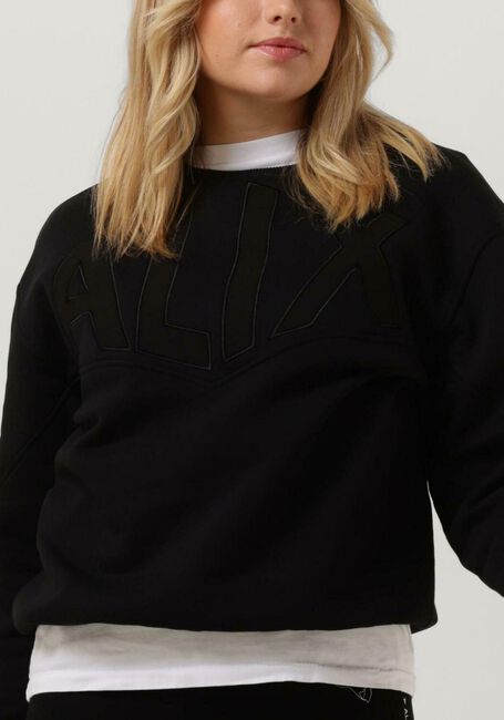 Schwarze ALIX THE LABEL Sweatshirt LADIES KNITTED COLOURBLOCKING SWEATER - large