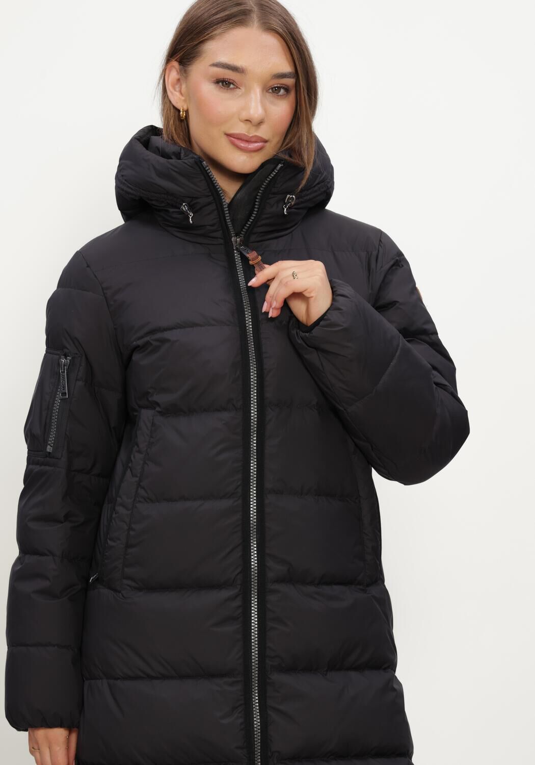 Schwarze MOSCOW Wattierte Jack 21-08-MISSY - large