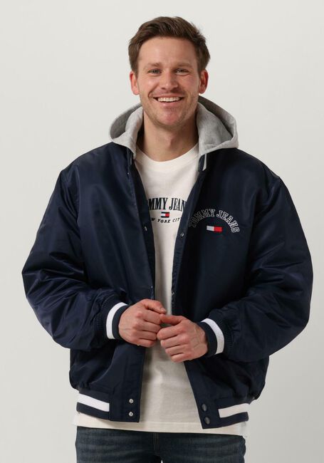 Dunkelblau TOMMY JEANS Jack TJM GRAPHIC SATIN BOMBER JACKET - large