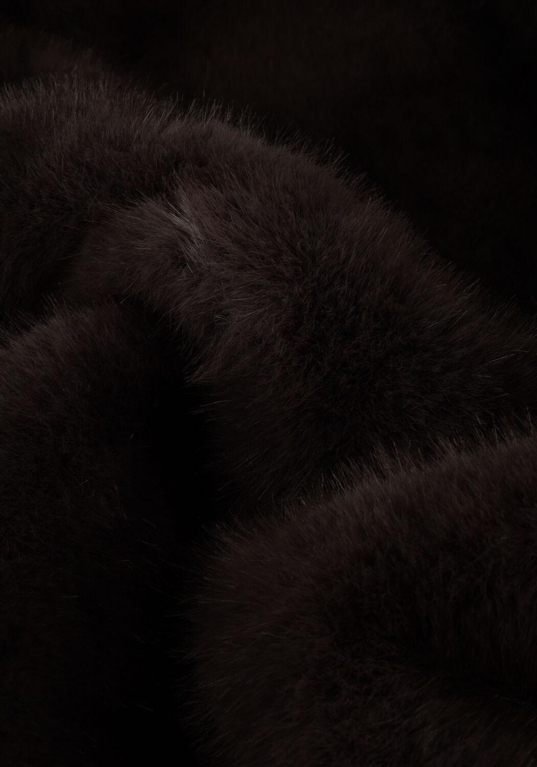 Schwarze SILVIAN HEACH Fake-Fur-Jack FUR COAT LIZOAIN - large