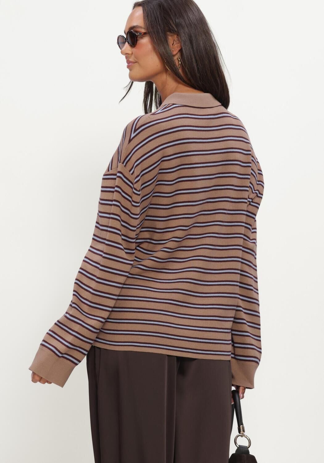 Camelfarbene BOII STUDIOS Pullover ADANNE - large