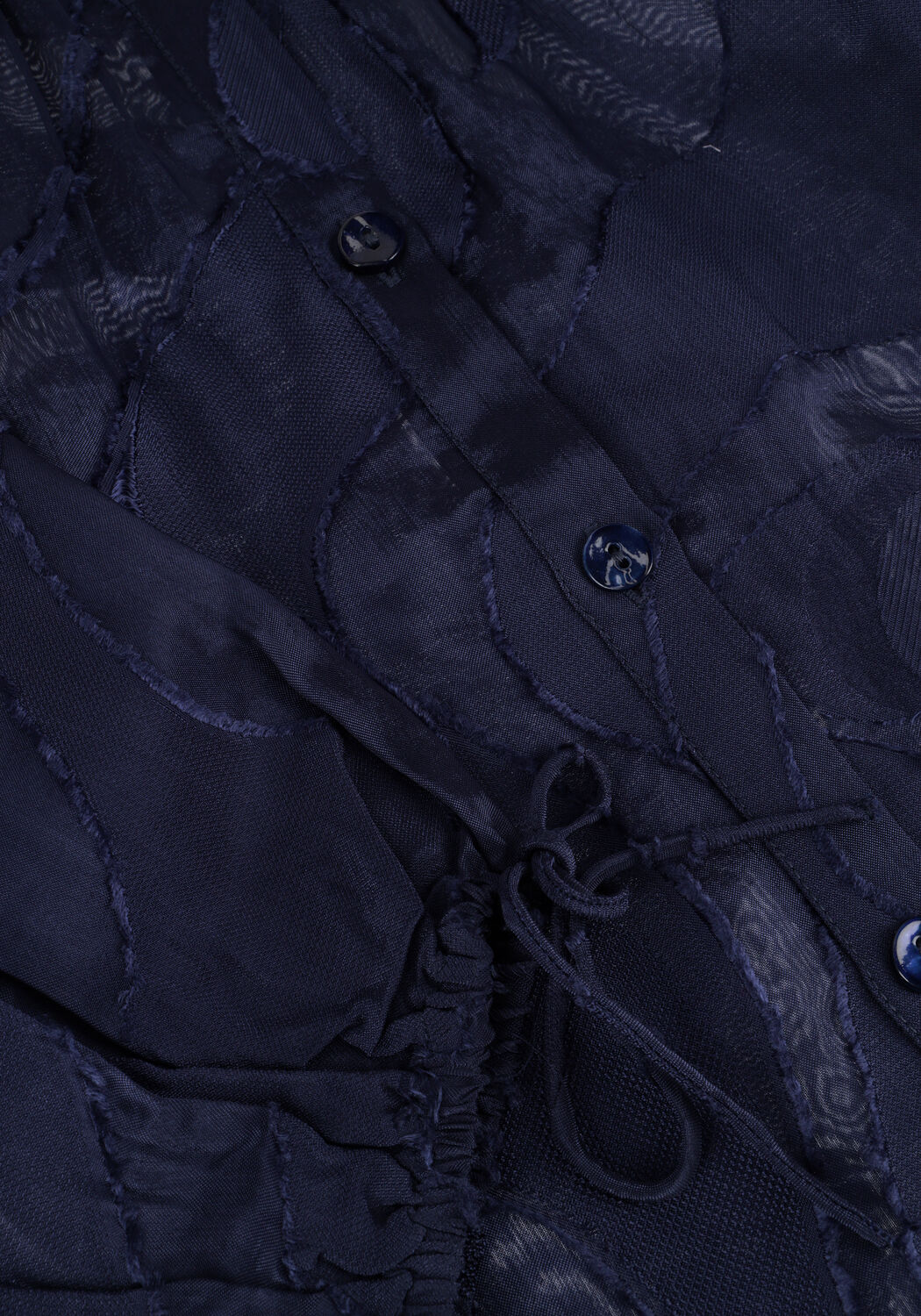 Blaue POM AMSTERDAM Blusen JAQCUARD MIDNIGHT BLUE - large