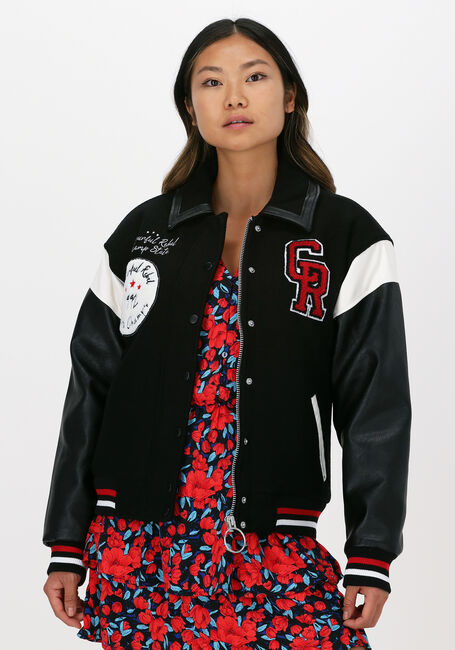 Schwarze COLOURFUL REBEL Jack CHARLEY BASEBALL BOMBER JADCKE - large