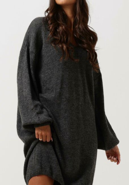 Graue SIMPLE Midikleid ZAZA KNIT-WO-22-3 - large
