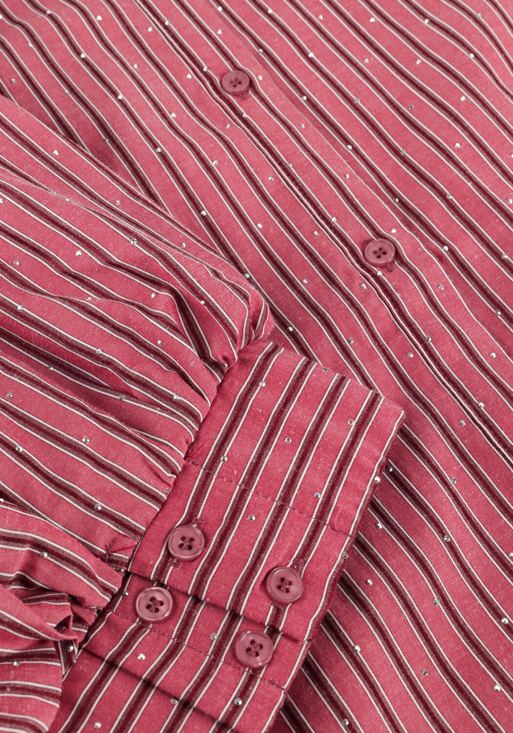 Rote NEO NOIR Blusen ETTA SOFT STRIPE STONE SHIRT - large