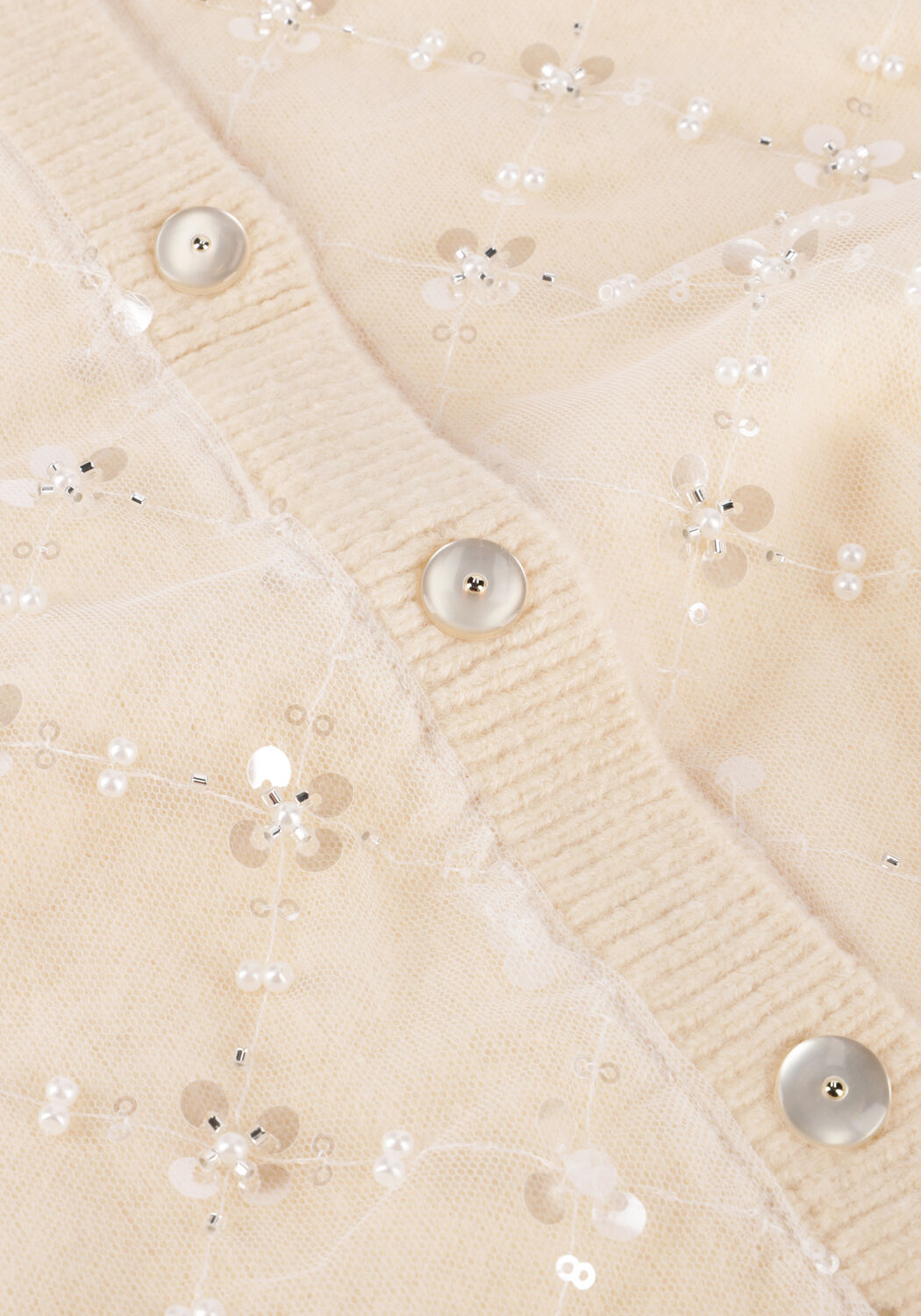 Ecru Y.A.S. Strickjacke YASMERILLA SS KNIT CARDIGAN - large