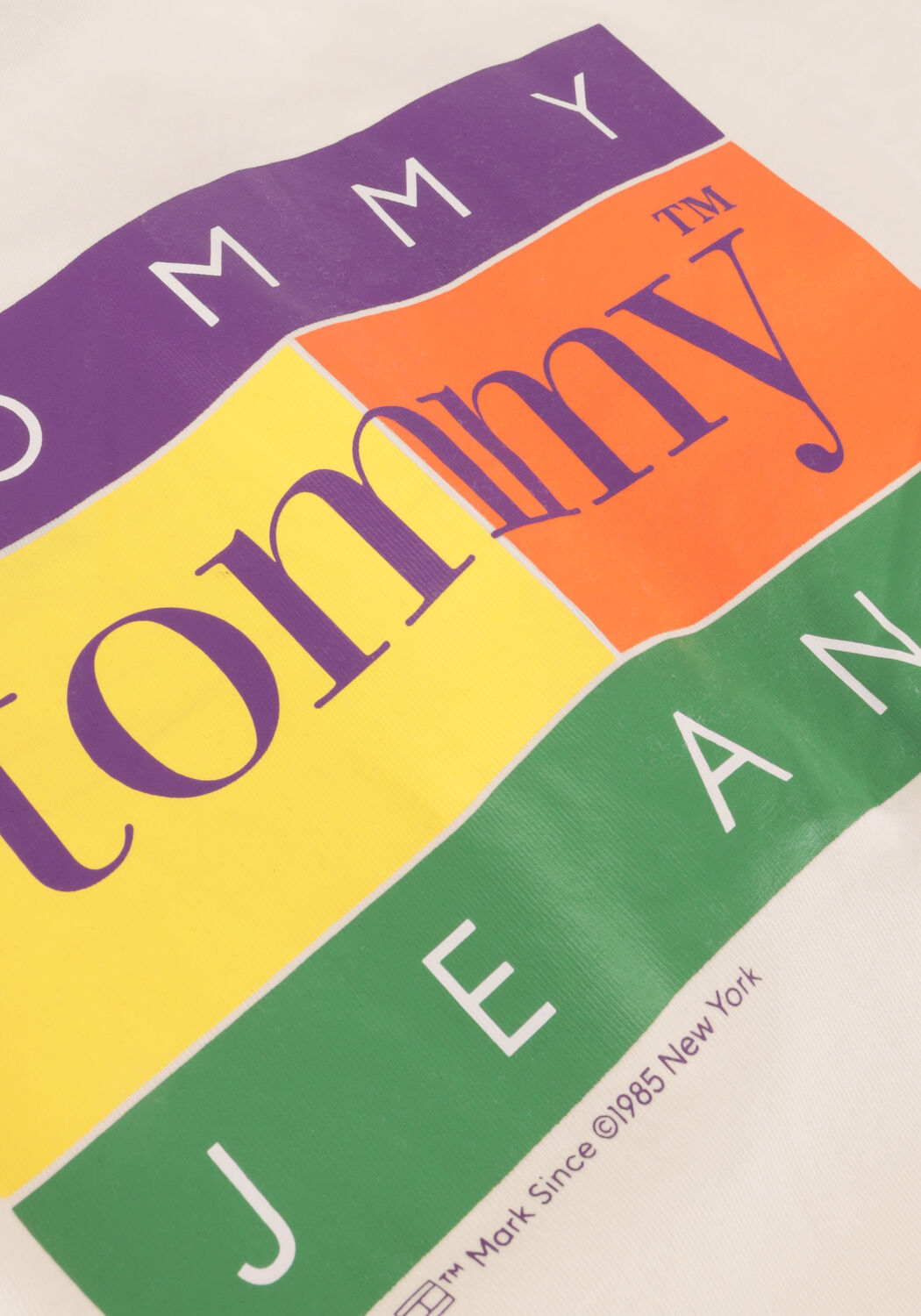 Wei&szlig;e TOMMY JEANS T-shirt TJW OVS CRP SUMMER FLAG TEE3 - large