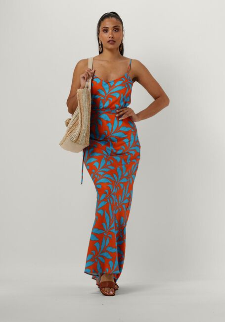 Orangene VANILIA Maxikleid TROPIC LEAF SLIP DRESS - large