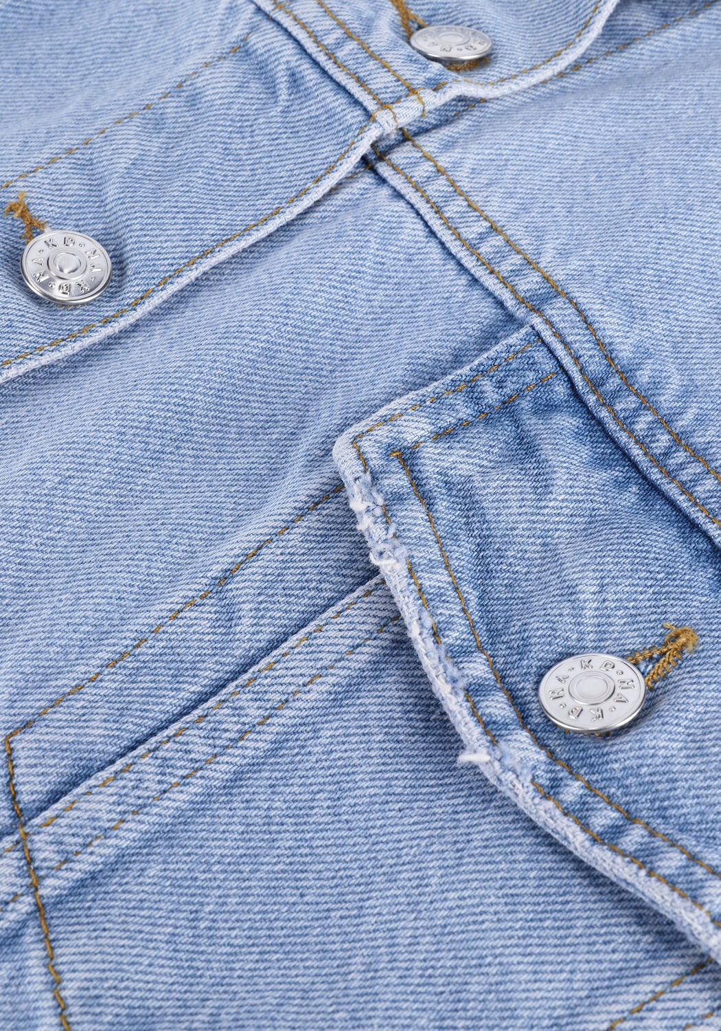 Blaue NA-KD Gilet OVERSIZED DENIM VEST - large