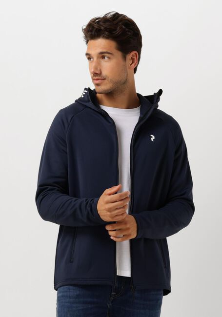 Dunkelblau PEAK PERFORMANCE Strickjacke M RIDE ZIP HOOD - large