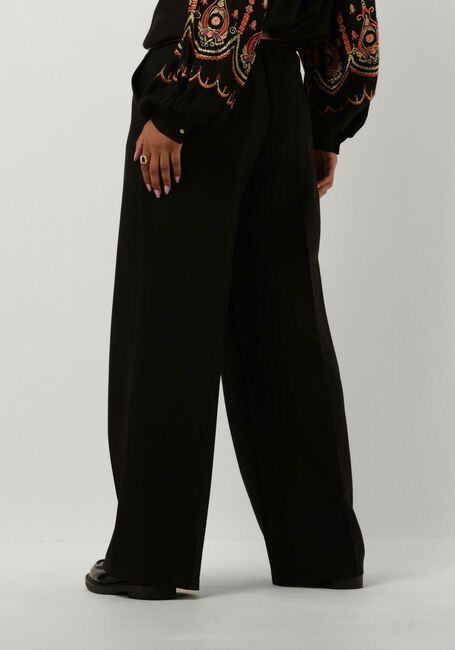 Schwarze SUMMUM Weite Hose TROUSERS WIDE LEGS FOAM UNI - large