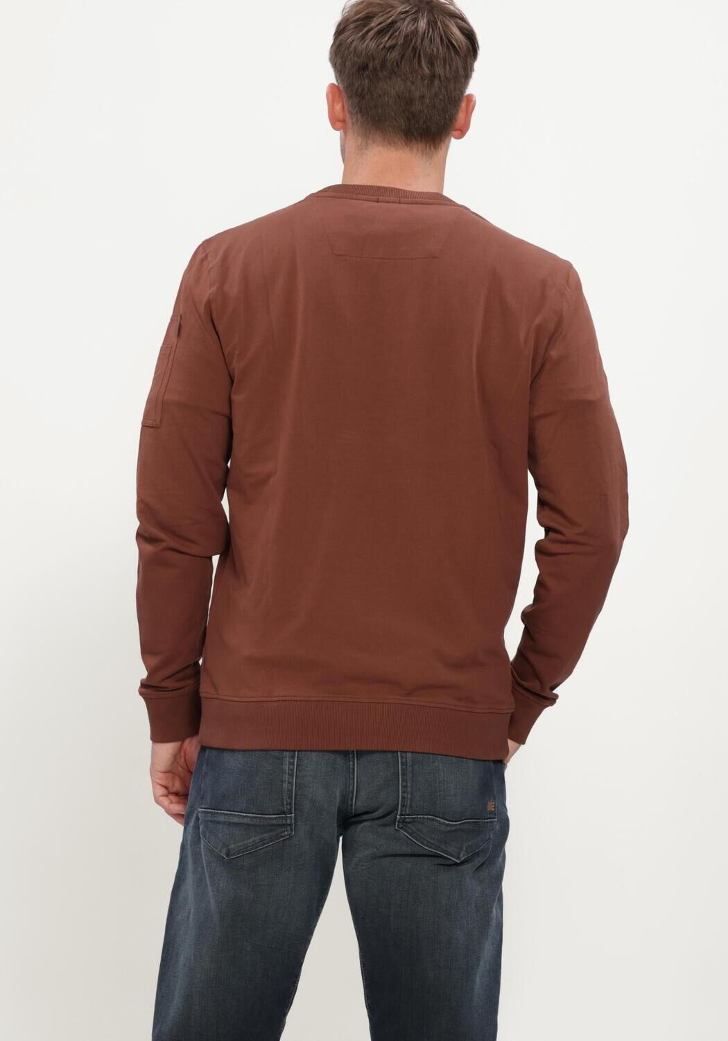 Braune PME LEGEND Sweatshirt CREWNECK AMERICAN CLASSIC - large