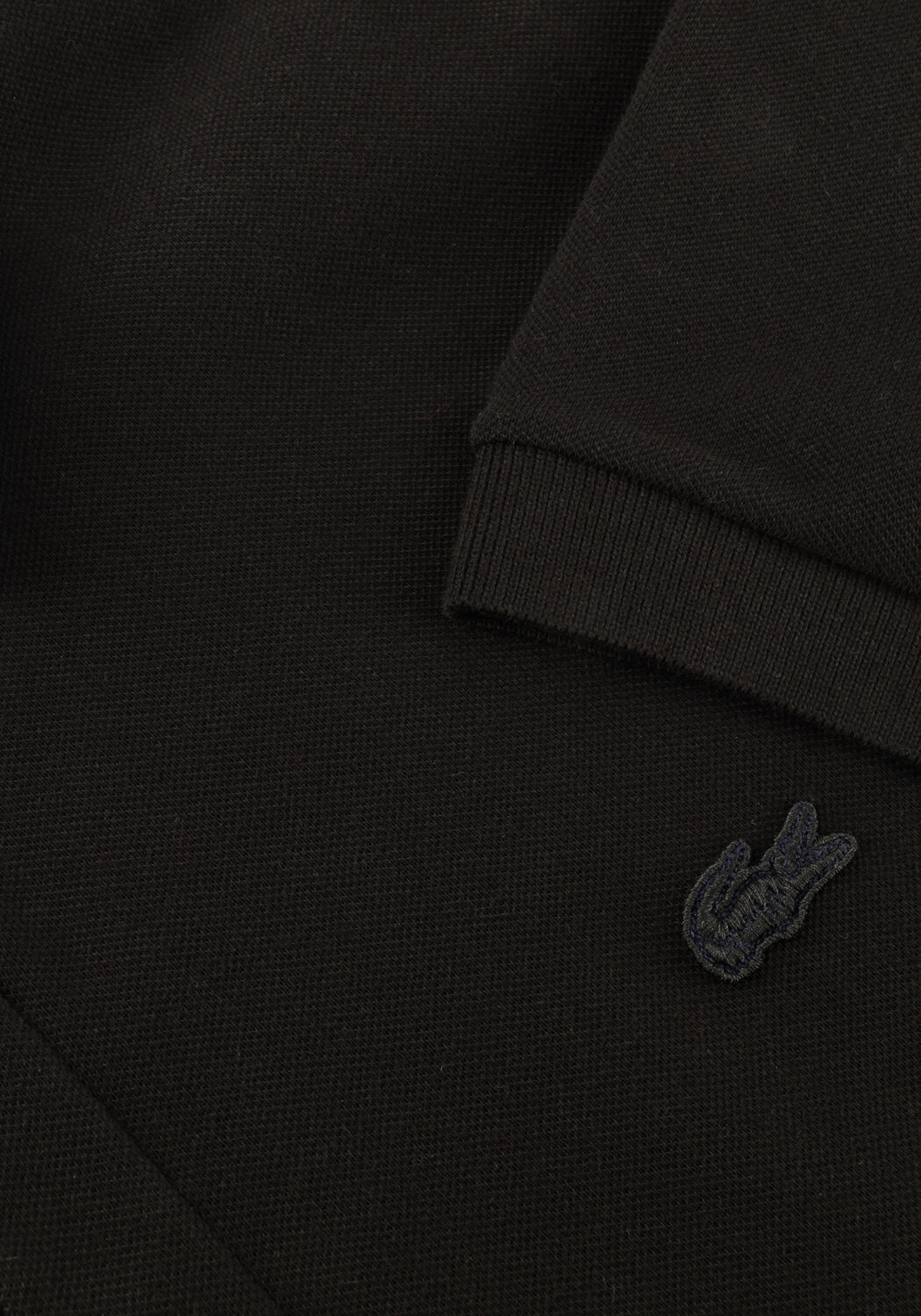 Schwarze LACOSTE Polo-Shirt REGULAR FIT COTTON BLEND POLO SHIRT - large